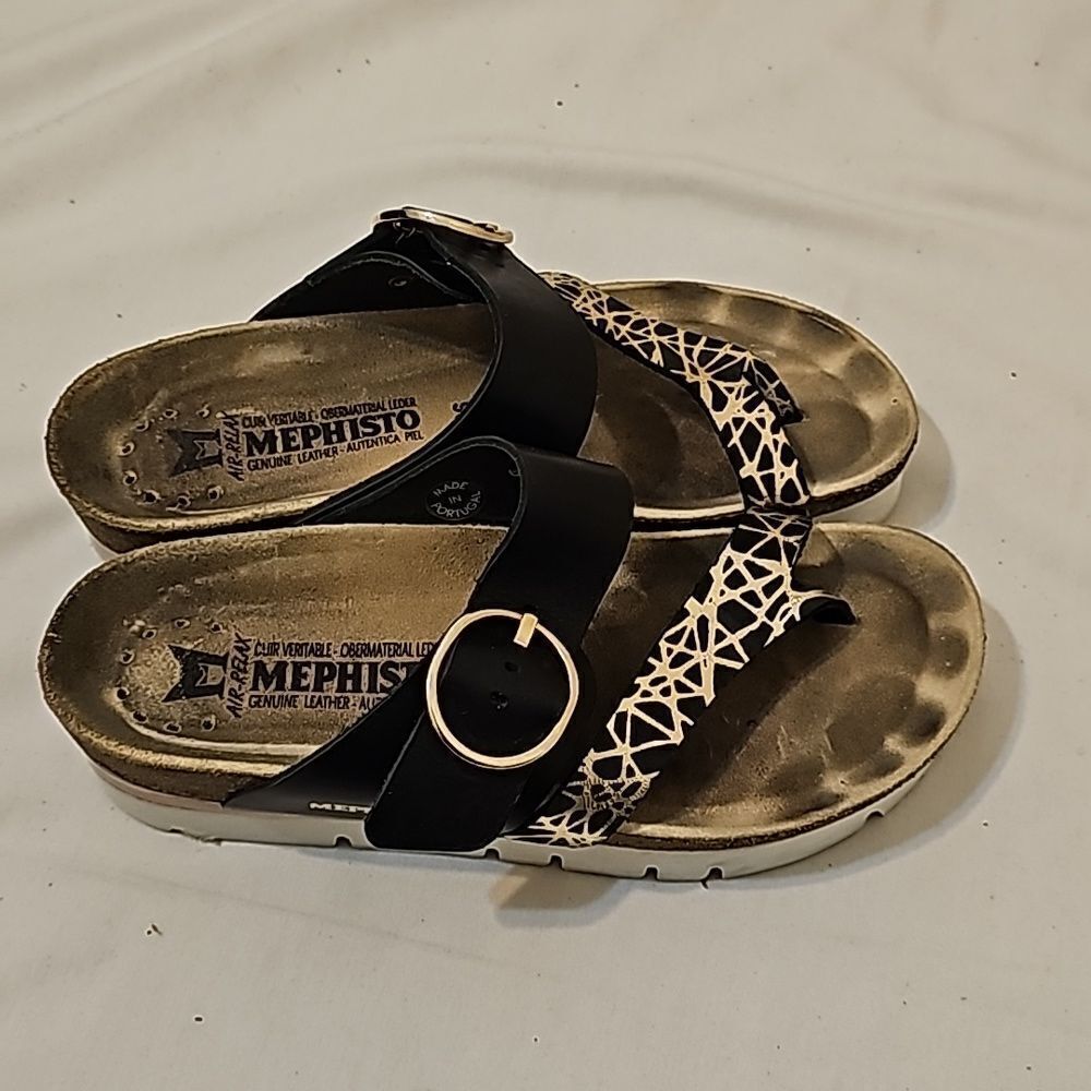 - Mephisto Loop Toe Sandals Size 36 - image 2